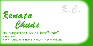 renato chudi business card